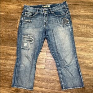 BKE Culture Cropped Capri Stretch Denim Jeans Size 31